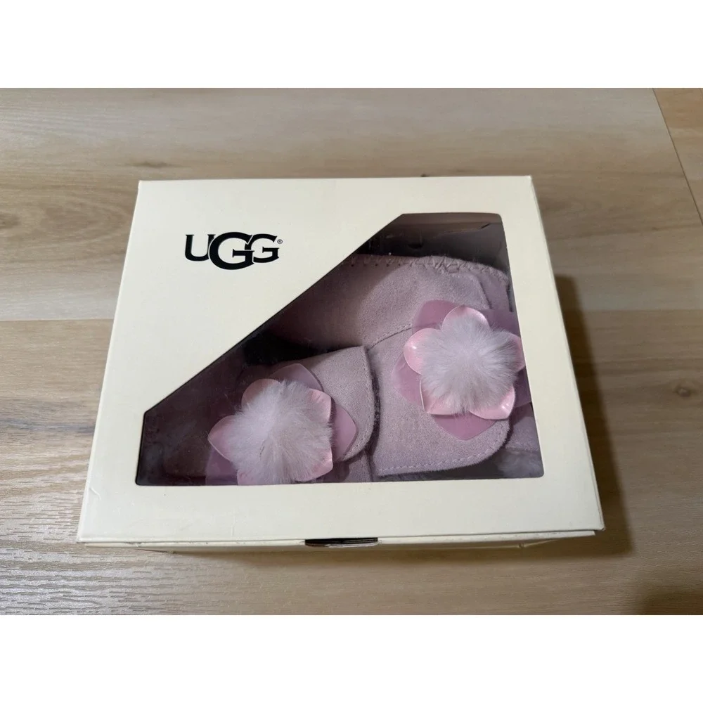 Ugg Cassie Flower Cactus Boot Pink Infant 6-12 Months Small With Box